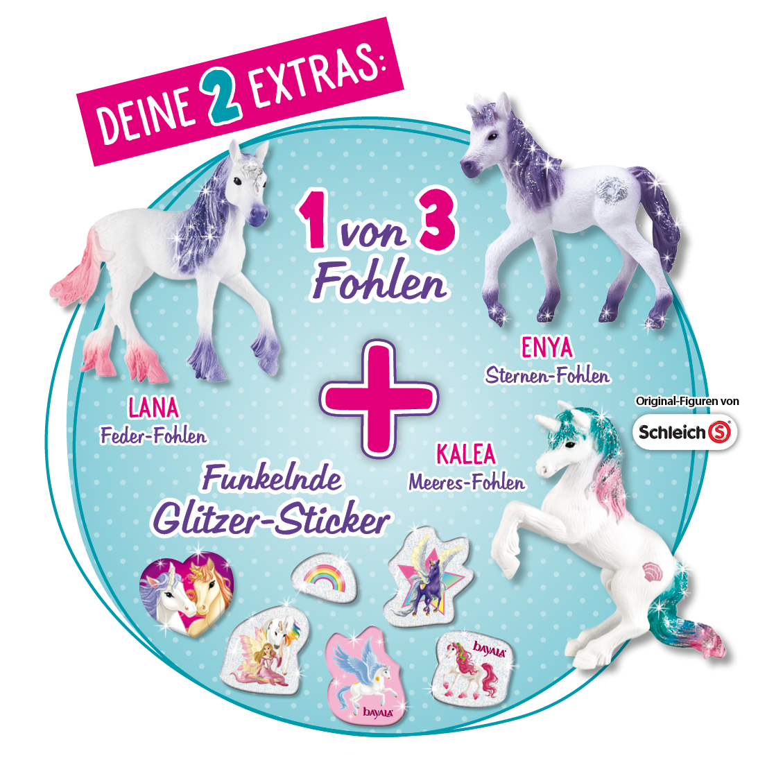 Schleich Bayala Feder Fohlen LANA aus Heftbeilage 