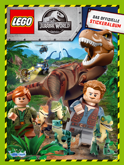 Blue Ocean Lego Jurassic World Stickerserie 1x Leeralbum 10 Stickertüten 