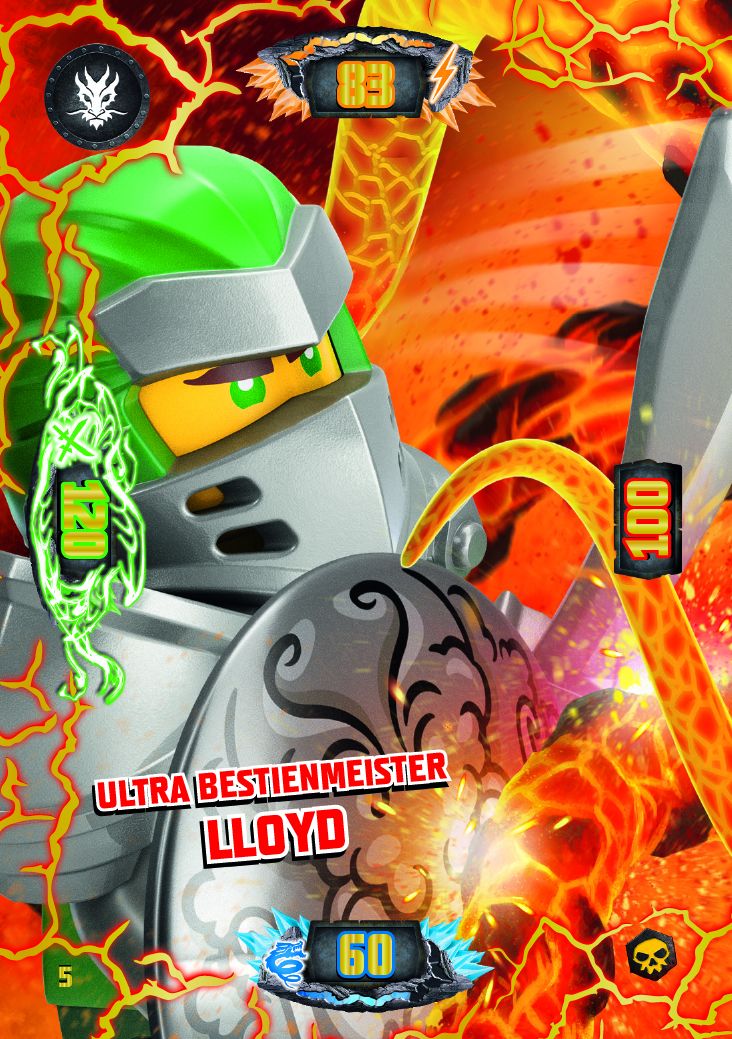 Lego Ninjago Serie 6 Die Insel TCG Karte Nr 96 Fieser Hüter des Grollens